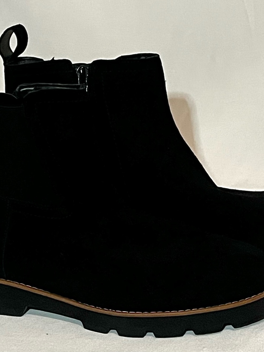 Vionic Black Suede Ankle Boots